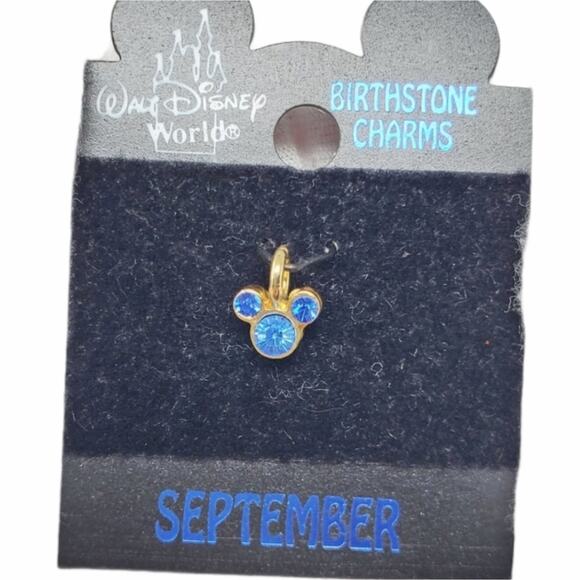 Disney Parks Mickey September Birthstone Charm NIP - Picture 1 of 6